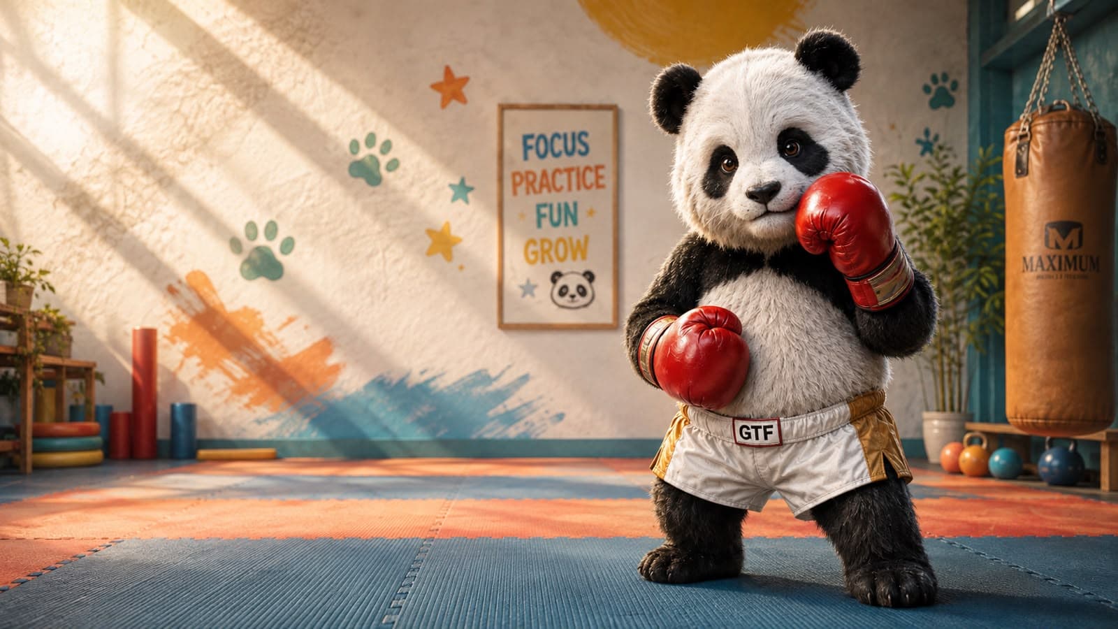Aula Kids Fight com movimento e segurança